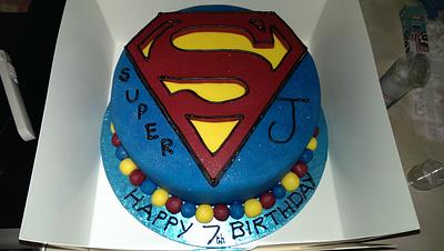 Superman Cake - Cake by Roze's Sweet Delights