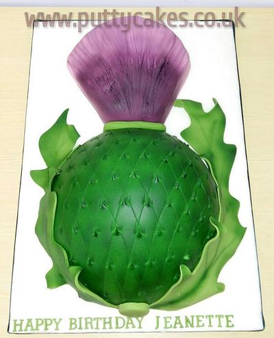 Scottish Thistle - Cake by Putty Cakes