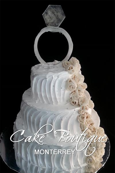 Wedding Ring Cake - Cake by Cake Boutique Monterrey