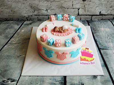 Baby shower cake - Cake by Liliana Vega