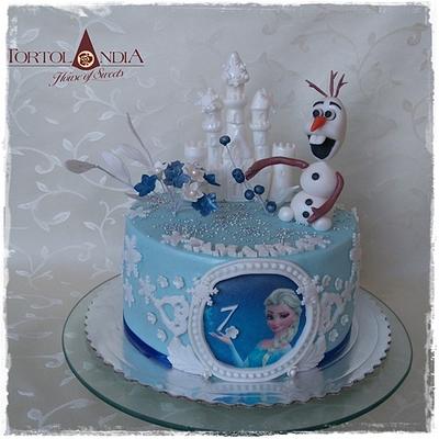 Olaf & Frozen - Cake by Tortolandia