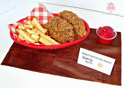 State Fair Of Texas-Fried Chicken Basket - Cake by YB Cakes and More