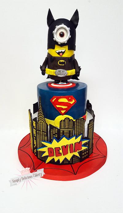 Minion Avengers  - Cake by Simply Delicious Cakery