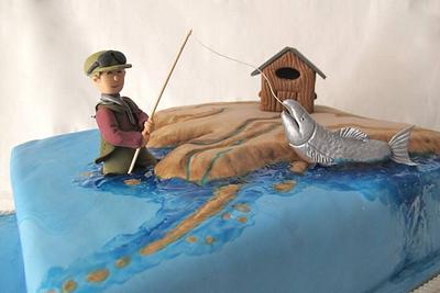 Fishing in Alaska - Cake by Raquel Casero Losa
