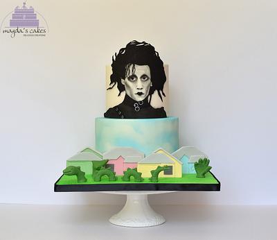 Edward Scissorhands - Cakeflix Collab - Cake by Magda's Cakes (Magda Pietkiewicz)