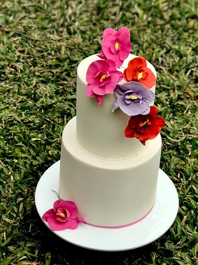 Phalaenopsis cake - Cake by Griselda de Pedro