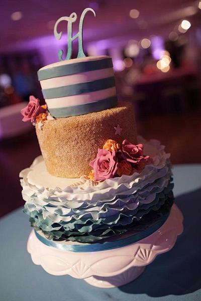 Casual Wedding Cake - Cake by Melanie Mangrum