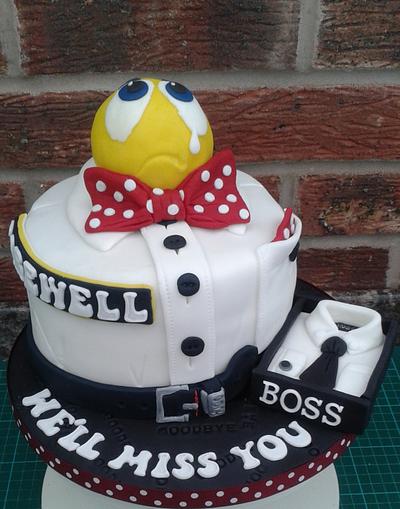 Sorry you're leaving - We'll miss you Boss. - Cake by Karen's Kakery