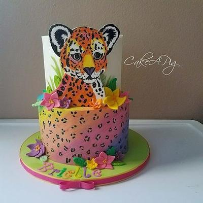Lisa Frank Cheetah - Cake by CakeAPig