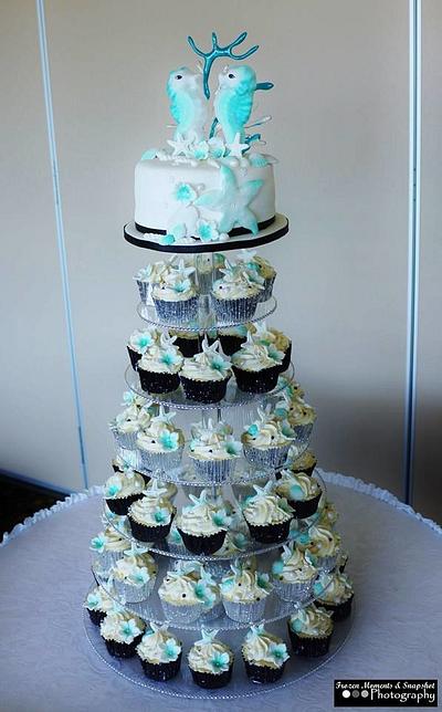 Tamara's Beach Wedding - Cake by Naomi's Shaken & Baken