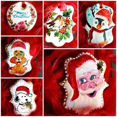 Hand painted Christmas Cookies - Cake by Shree