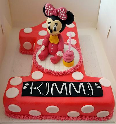 1st Birthday Mini Mouse Cake - Cake by MariaStubbs