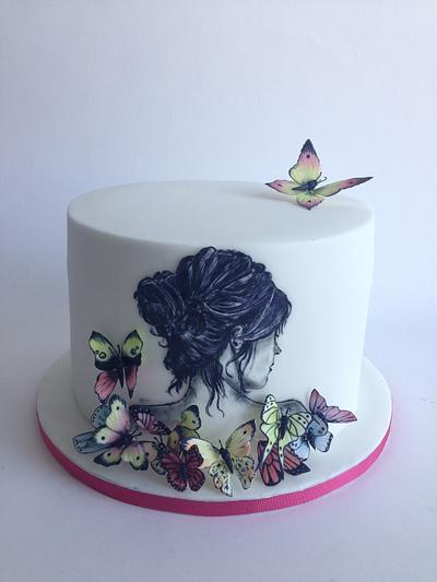 Butterfly woman - Cake by tomima