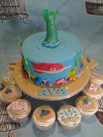 ariel the little mermaid - Cake by Cakes galore at 24