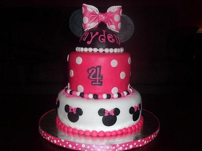 Minnie Mouse Cake - Cake by Nissa