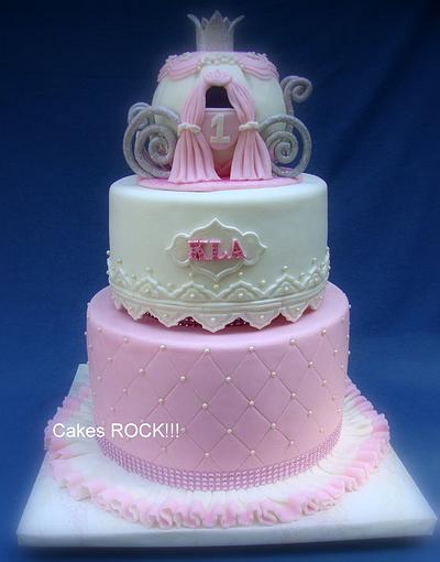 Princess Kennedy's First Birthday Cake - Cake by Cakes ROCK!!!  