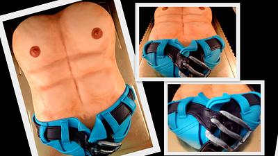 male torso for my sister - Cake by kasiaaaaa