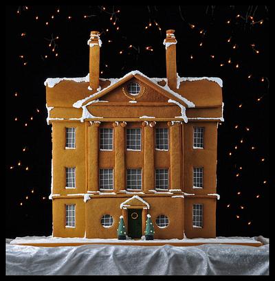 Gingerbread Mansion House - Cake by Sandra Monger