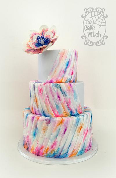 Watercolour Wedding - Cake by Nessie - The Cake Witch
