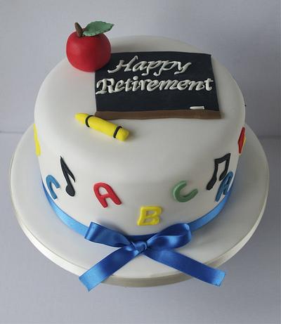 Teacher Retirement Cake - Cake by Sugar Ruffles