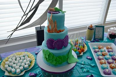 Little Mermaid - Cake by CakeAPig