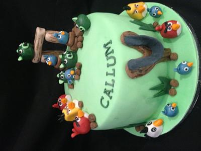 Angry birds cake - Cake by Claire willmott