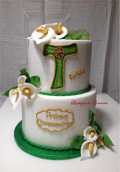 First Communion cake - Cake by sweet_sugar_crazy