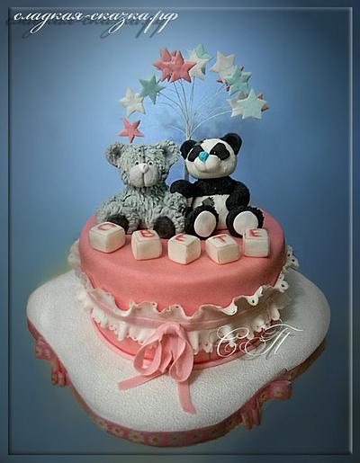 Cake with the Bear and Panda - Cake by Svetlana