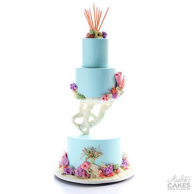 Floating Coral Cake - Cake by Avalon Cakes School of Sugar Art