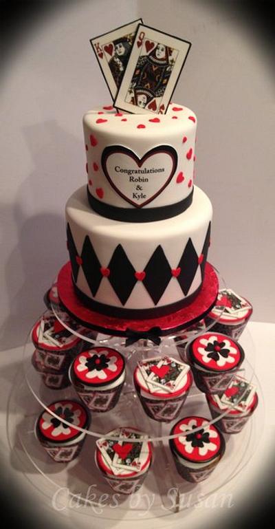 King and queen of hearts - Cake by Skmaestas