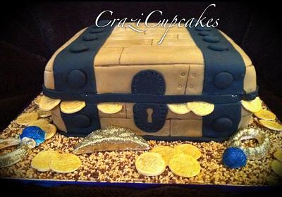 Pirate Treasure Chest - Cake by Megan Cazarez