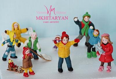 Christmas is coming! Sweet kids - Cake by Art Cakes Prague
