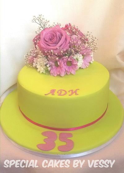 Fresh flower cake - Cake by Vesi