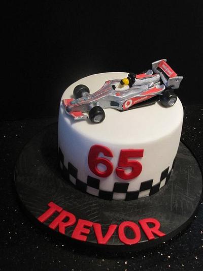 hand modeled 7" long mclaren f1  - Cake by d and k creative cakes
