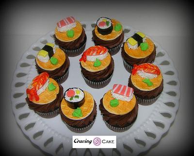 Sushi Cupcakes - Cake by Craving Cake