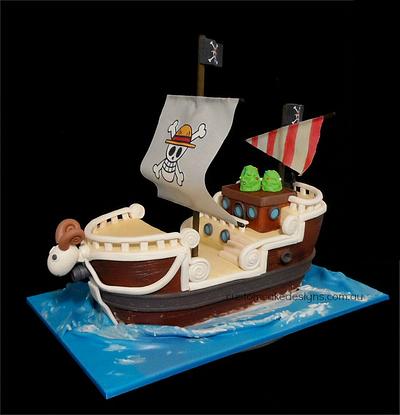 One Piece Going Merry Ship - Cake by Custom Cake Designs