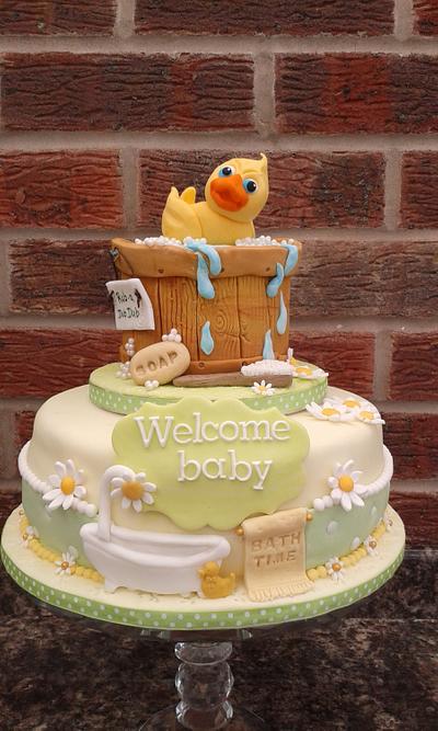 Rubber Duckie baby shower cake - Cake by Karen's Kakery