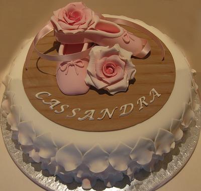 Ballet shoes cake - Cake by Rossana