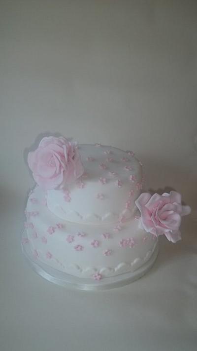 large rose cake  - Cake by elizabake1