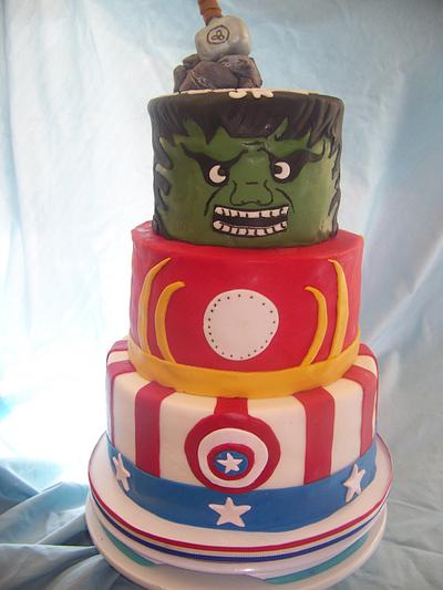 Avengers cake - Cake by Cakes by Christy G