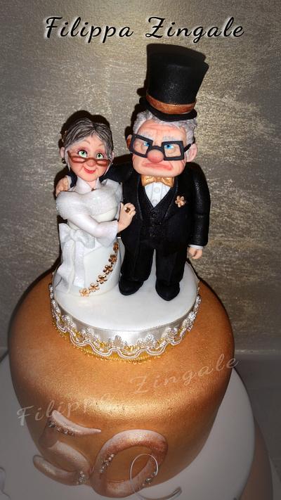 STL file Carl and Ellie Disney Pixar up Wedding Decor/ Birthday cake topper/  Wall decor・3D printing template to download・Cults