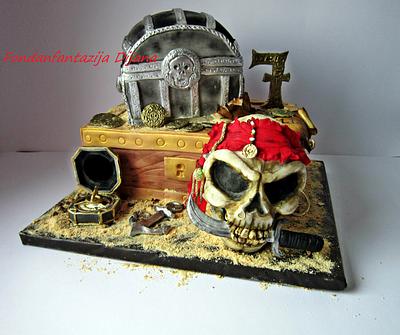 Pirate cake - Cake by Fondantfantasy