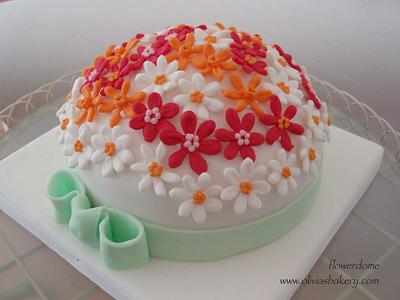 flower dome - Cake by Olivia's Bakery