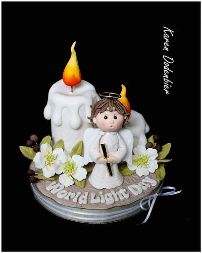 Sweet Art for World Light Day 2017 - Cake by Karen Dodenbier