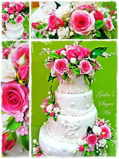 Cake pink romance - Cake by Galya's Art 