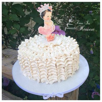 Vintage baby shower cake - Cake by Edible Sugar Art