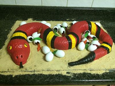 Snakes alive! - Cake by Rhona