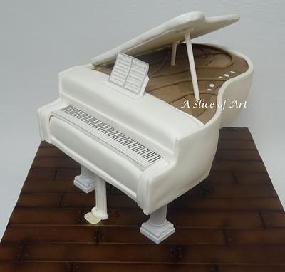 Baby Grand Piano cake - Cake by A Slice of Art