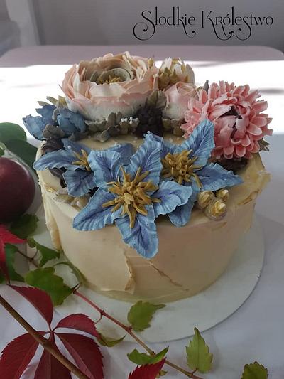 Flower cake - Cake by Słodkie Królestwo