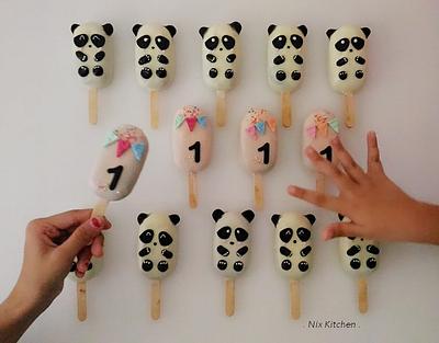 Panda Cakesicles - Cake by Nikita Mahmood